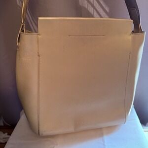 Everlane The Form Bag Beige Tan Leather Shoulder Bag Purse Handbag Tote